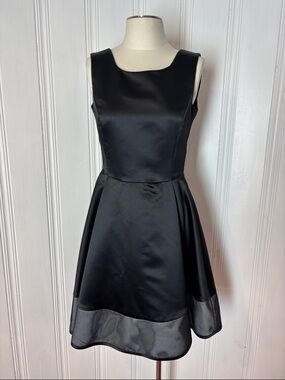 PINK TARTAN Little Black Flare Dress | Size 6